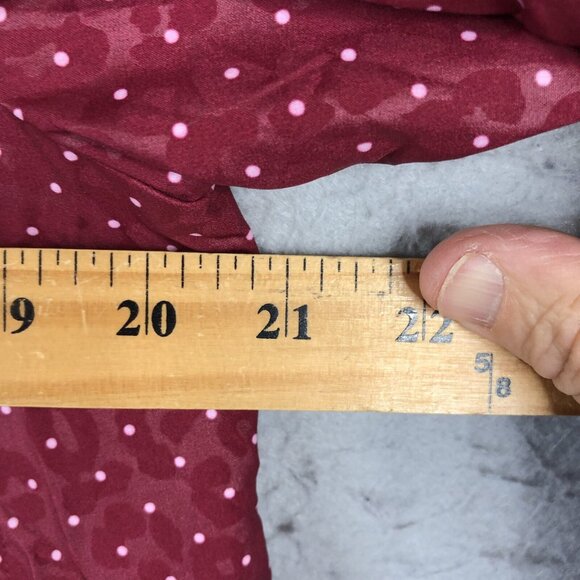 Chicos 1 Zenergy Jacket Womens Medium Burgundy Polkadot Anorak Artsy NEW - Picture 4 of 16